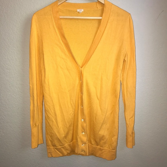 J. Crew Dandelion V Neck Cardigan - Picture 1 of 1